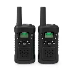Nedis Walkie-Talkie Set čierna / 2x vysielačka / 2 slúchadlá / Až 6 km / 8 kanálov / PTT / VOX (WLTK0610BK)
