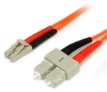 StarTech / Optický patch kábel LC-SC / 2 m / duplex / oranžová (FIBLCSC2)