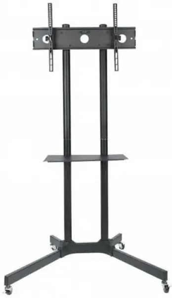Techly Mobilný stojan pre TV LCD|LED|Plazma 30-65 60kg / VESA / sklopný / polica / čierna (309982)