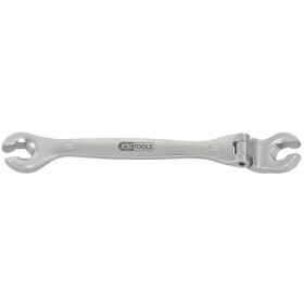 KS Tools 518.0378 CHROMEplus otvorený dvojitý očkový kľúč s kĺbom, 8mm; 518.0378