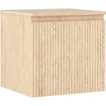 MEXEN/S - Rivel kúpeľňová skrinka pod umývadlo 50 cm s doskou, 1 šuplík, reliéf, dub 91A20-05047-1-BFC81