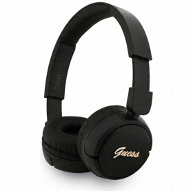 Guess Headphones Guess Bluetooth 5.3 Metal Logo Script black