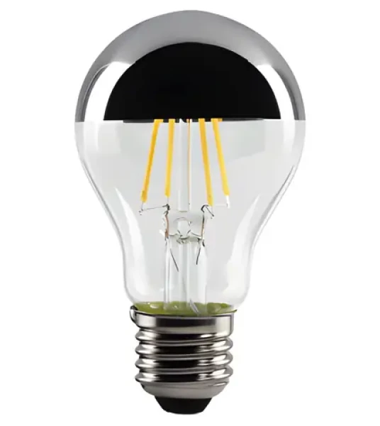 Xavax LED Filament žiarovka / E27 / 400 lm (nahrádza 35 W) / strieborná hlavička / teplá biela
