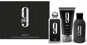 Afnan 21:00 / Darčeková sada / Parfumovaná voda 100 ml / Sprchový gél 200 ml / Deospray 250 ml (viv-pAFN090)