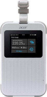 Acer Acer Connect M6E with 1GB, Wi-Fi 6E (802.11ax), Dual-band (2.4GHz + 5GHz or 2.4GHz + 6GHz), 5G, Portable router