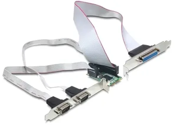 DeLock MiniPCIe I/O PCIe full size 2 x sériový RS-232 / 1 x paralelný (95232)