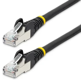 StarTech CAT6a čierna / Sieťový kábel / 2 m / RJ-45 / LSZH / 10GbE / PoE (NLBK-2M-CAT6A-PATCH)