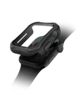Uniq Torres antimikrobiálne ochranné púzdro s 9H tvrdeným sklom pre Apple Watch 40mm - MIDNIGHT (čierna) (8886463676295)