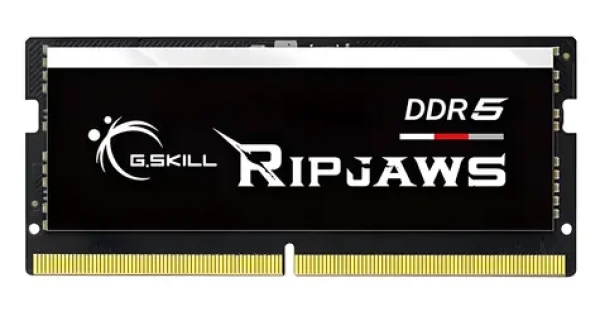 G.Skill Ripjaws DDR5 SO-DIMM čierna 32GB (1x32GB) 5600MHz / Operačná pamäť / DDR5 / PC5-44800 / CL40-40-40-89 / 1.1V (F5-5600S4040A32GX1-RS)