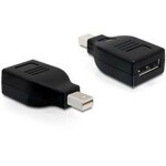 DeLock adaptér Displayport mini samec gt; Displayport samica, čierny (65238)