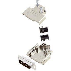 Amphenol L17D45PK-M-25+L717SDB25P sada D-SUB kolíkové lišty 45 ° Pólov: 25 spájkovaný 1 ks; L17D45PK-M-25+L717SDB25P