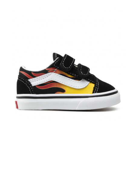 Vans Old Skool V FLAMEBLACK/BLACK/TR WHT detské topánky