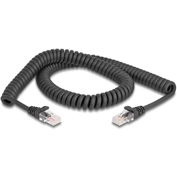 Delock 87993 RJ45 sieťové káble, prepojovacie káble CAT 5e 2.00 m čierna 1 ks; 87993