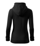 Trendy mikina na zips pre ženy čierna 2XL