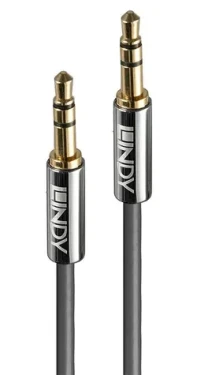 Lindy Cromo Line antracitová / Audio kábel / 3,5 mm jack - 3,5 mm jack / 5 m (35324)