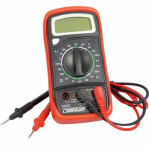 Carpoint Multimeter digitálny v ochrannom puzdre - meranie napätia / prúdu / diód / odporu / AC/DC (678207)