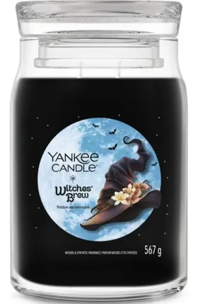 Yankee Candle Vonná sviečka Witches' Brew / Signature sklo veľké / 2 knôty / Drevité