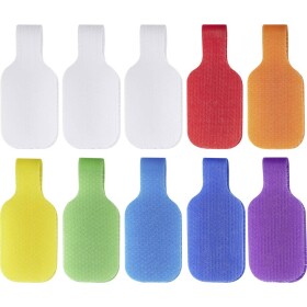 SpeaKa Professional SP-13756884 označovač káblov Potlačiteľná plocha: 20 x 38 mm biela, červená, oranžová, žltá, zelená, nebeská modrá, modrá, fialová 10 ks; SP-13756884