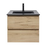 Kúpeľňová skrinka 2 zásuvková s umývadlom SAT B-Way 59x50x45 cm dub mat BWAY260OAKU4B2B BWAY260OAKU4B2B