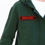 Mikina World of Tanks na zips Patches zelená S