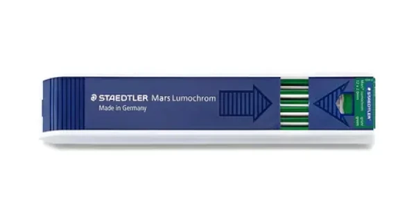 Staedtler Mars Lumochrom 204 zelená / Tuha do mikroceruzky / 2 mm / 12 ks (204-5)