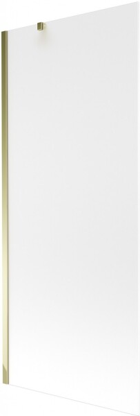 MEXEN/S - Next vaňová zástena FIX 80 x 150, mrazené sklo, zlatá 895-080-000-00-30-50
