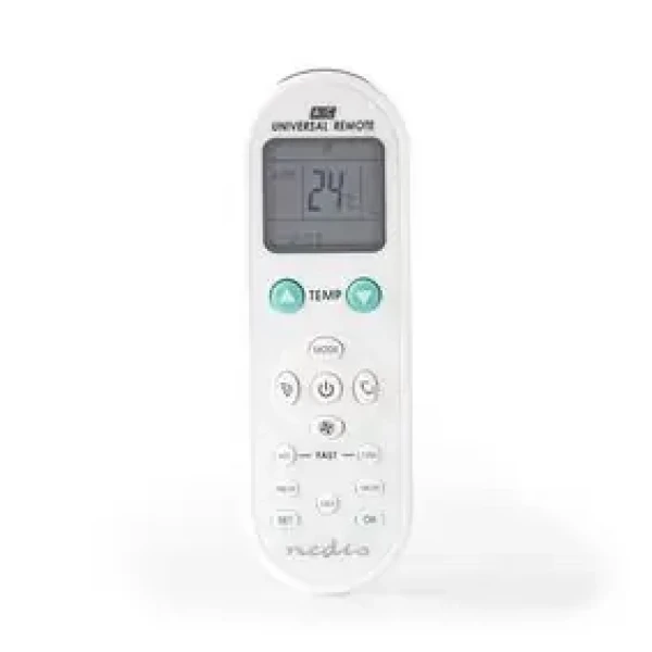 Nedis Univerzálny diaľkový ovládač pre klimatizácie s delenými jednotkami / Programovacie funkcie / 2x AAALR03 (ACRC1WT)