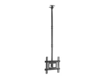 Equip 32"-70" čierna / Stropný držiak TV / naklápací a otočný / VESA 400x400 mm / nosnosť 50 kg (650321)