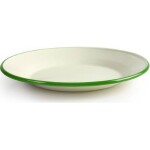 Smaltovaný talíř so zeleným okrajom 22 cm - Ibili - Ibili