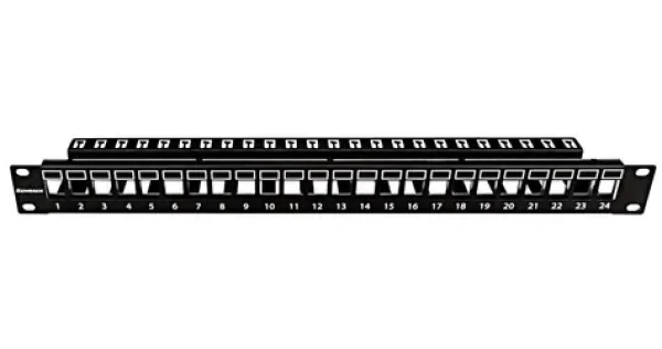 Schrack AMPARO HSER0240SP / Patch panel / 19" / 24x Keystone SFA/SFB / 1U / neosadený (HSER0240SP)