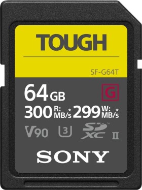 Sony SF-G Tough SDHC 64 GB Class 10 UHS-II/U3 V90 (SF64TG)