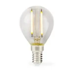 Nedis LED žiarovka E14 / G45 / 2 W / 250 lm / 2700 K / Teplá biela / Retro štýl / 1 ks (LBFE14G451)