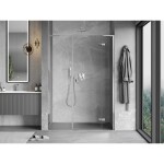 MEXEN/S - Mist-H L sprchové dvere krídlové pravé 155, transparent, chróm 8A5L-155-001-01-00-P