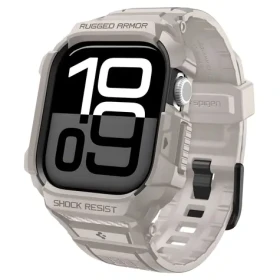 Spigen Rugged Armor Pro V2 béžová / Remienok / Apple Watch 46 mm (ACS10506)