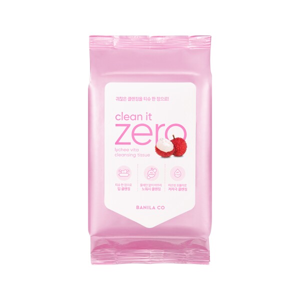 Banila Co Clean It Zero Lychee Vita Cleansing Tissue 30 pcs