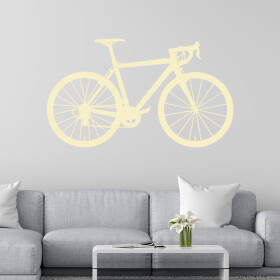 Veselá Stena Samolepka Bicykel Farba: béžová, Veľkosť: 60 x 35 cm