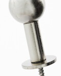 House Doctor Kovový vešiak Ball Silver Finish Small – set 2 ks