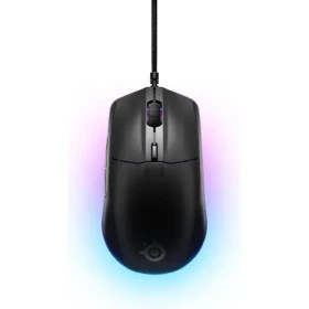 SteelSeries Rival 3 Gen 2 čierna / Herná myš / optická / 8500DPI / USB-A / 2m / 6 tlačidiel (484907)