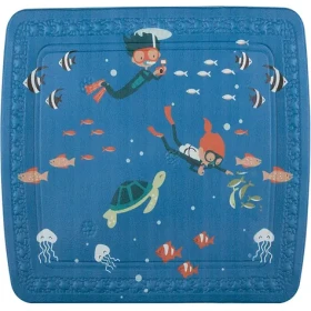 Spirella SCUBA DIVER / Protišmyková podložka do sprchy / detský motív / PVC pena / 55 x 55 cm