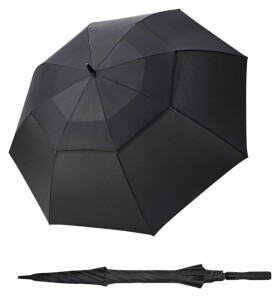 Veľký dáždnik Doppler Fiber Golf AC Air Black