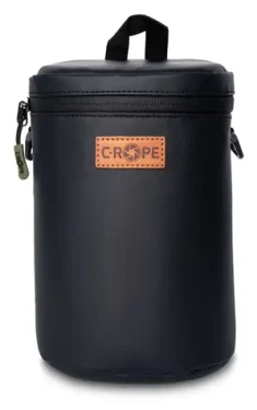 C-ROPE Premium čierna, veľkosť L / Fotopúzdro / 12 x 12 x 19 cm / 2 priehradky / s popruhom (CRP-PLB-L-BLK)