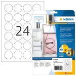 Herma Etikety okrúhle transparentné O 40 mm / Etikety / A4 / lesklé / laser / permanentné / 600 ks (8023)