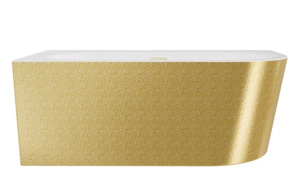 BESCO - Vaňa AVITA A-LINE Glam01 zlatá - 160 x 75 cm - ľavé prevedenie - Farba - Zlatá, Farba sifónu - Zlatá, Rozmer vane - 160 × 75 cm, Spôsob prevedenia - Ľavé VANAVITAL16LZZ