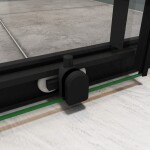 H K - Sprchovací kút štvorcový, SIMPLE BLACK 80x80 cm L/P variant, rohový vstup SE-SIMPLEBL8080