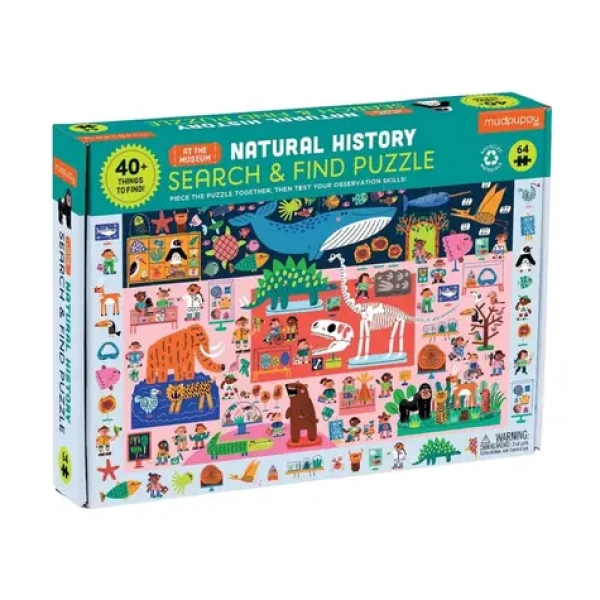 Mudpuppy Puzzle skladaj a hľadaj "Prírodovedné múzeum"