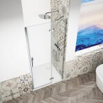 GELCO TRINITY CHROM dvere do niky pravé, 800 číre sklo, GT1280CR-CH GT1280CR-CH