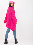 Fluo růžový cardigan se širokými rukávy OH BELLA JEDNA VELIKOST
