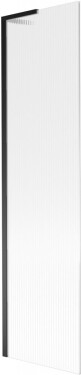 MEXEN/S - Next L vaňová zástena FIX 50 x 150, prúžky, čierna 895-050-000-03-09-70