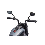 Mamido Detská elektrická motorka Chopper Faster sivá
