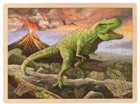 GOKI Drevené puzzle T-Rex